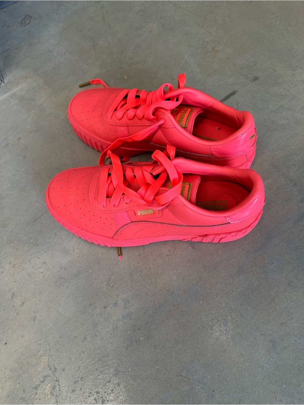 PUMA Neon Pink Athletic Sneakers